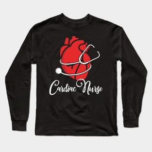 Personalized Cardiac Nurse Cardiology Registered Nurse Gifts Long Sleeve T-Shirt